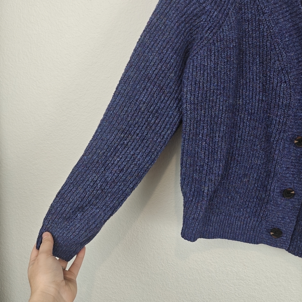 Lane Bryant Dazzling Blue Classic Button Front Crop Cardigan Size 18/20 - Picture 10 of 14